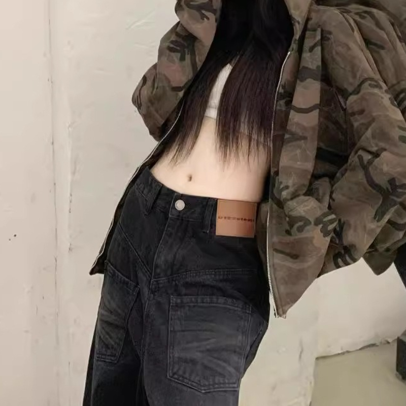 Vintage Zip Hoodie - Vintage Camouflage Hooded Sweatshirt Jacket Women's