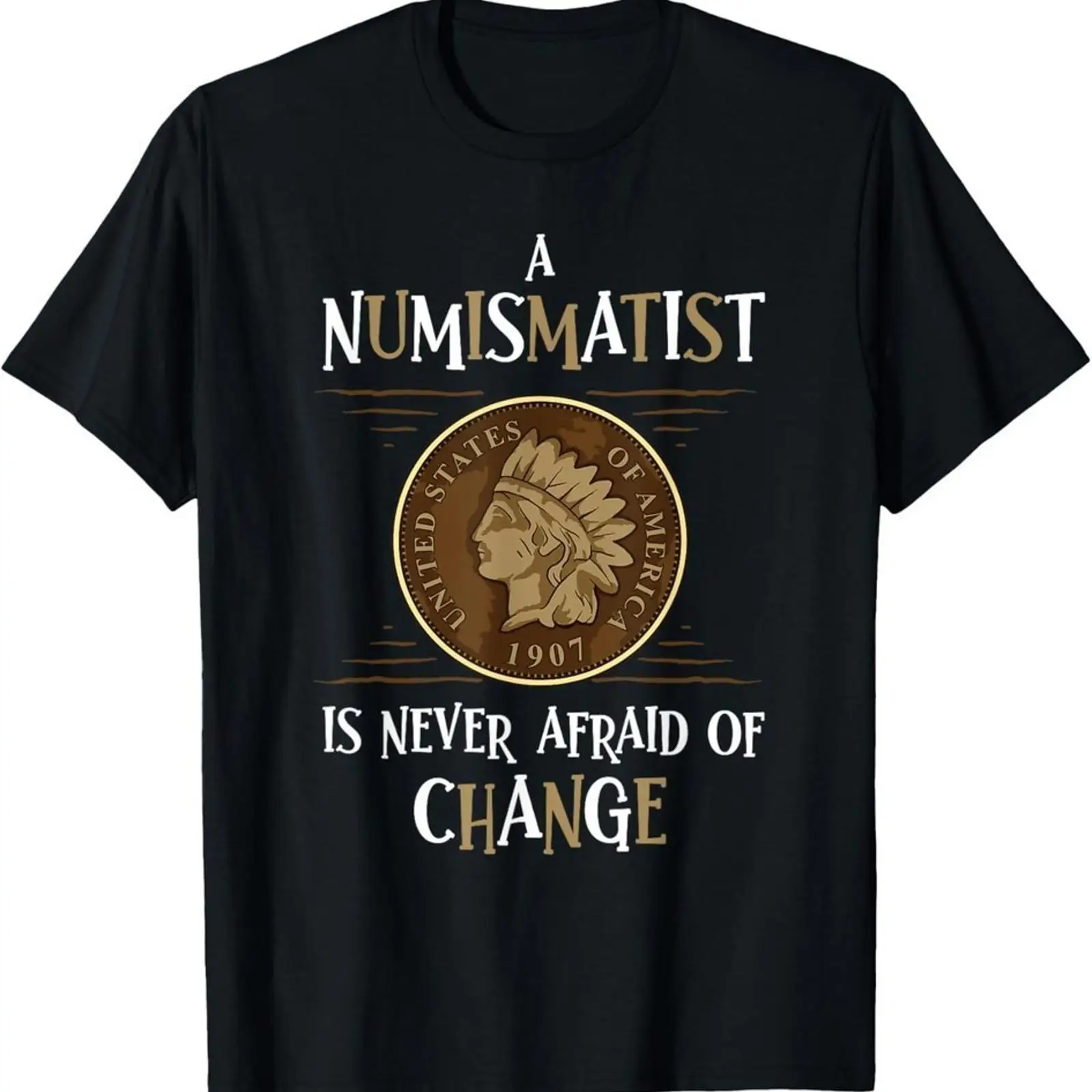 Collectible Vintage T Shirts - Coin Collecting Design Funny Numismatics Black
