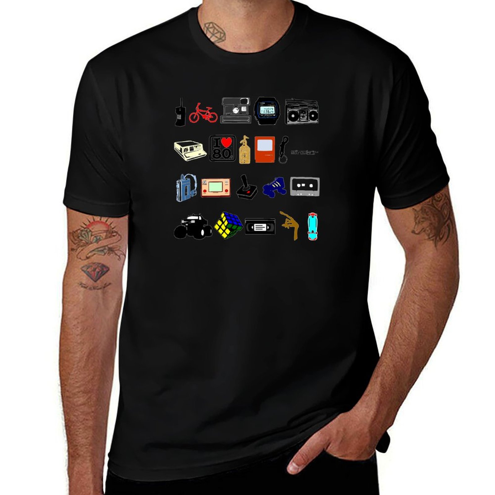 Collectible Vintage T Shirts - 1980s Retro Vintage Memorabilia Collection T-Shirt