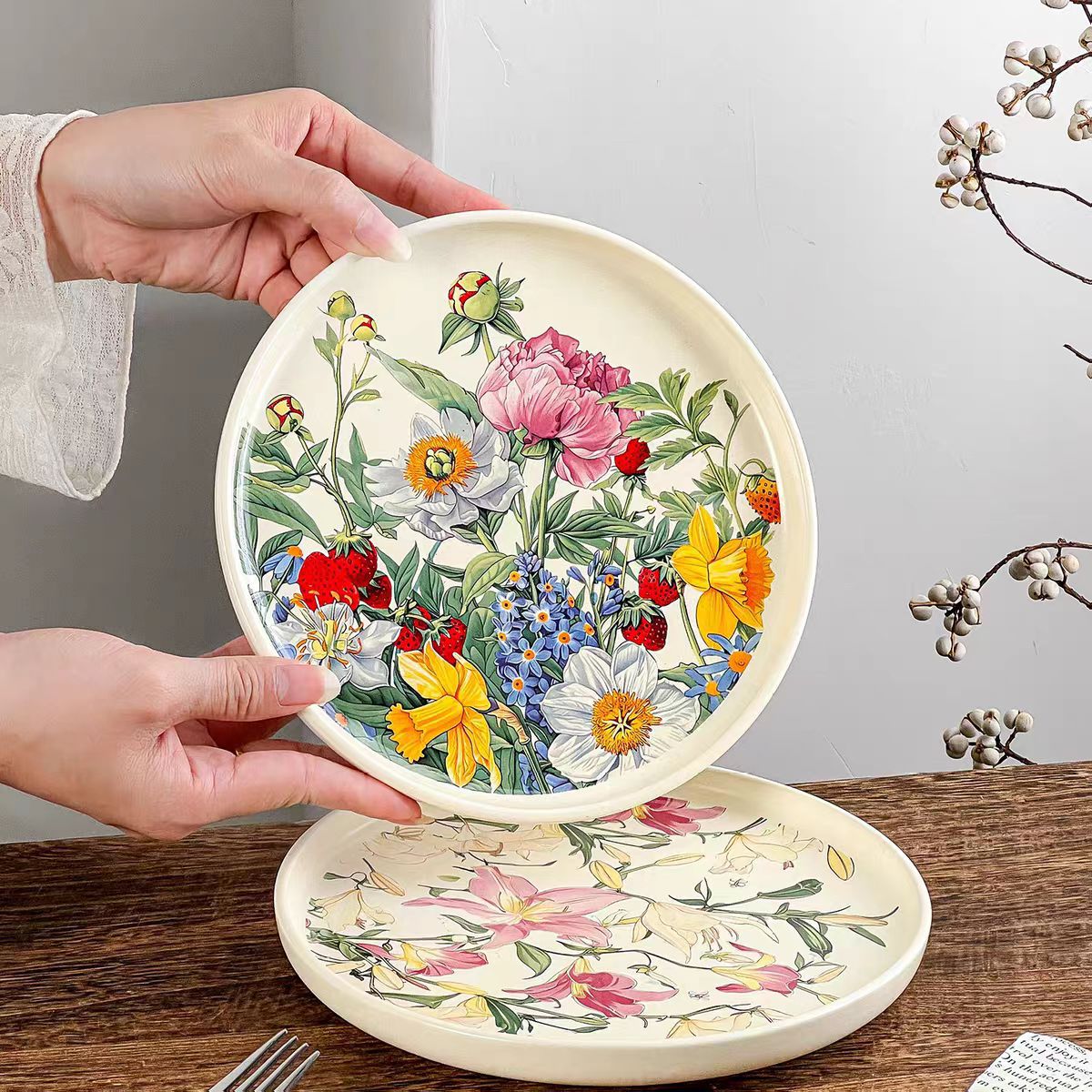 Creative Romantic Floral Ceram - Vintage Collectible Dishes 评论和价格
