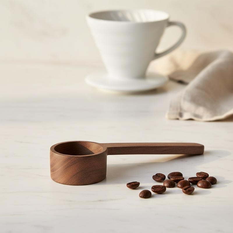 Wooden Coffee Measuring Spoon  - Vintage Collectible Spoons 评论和价格