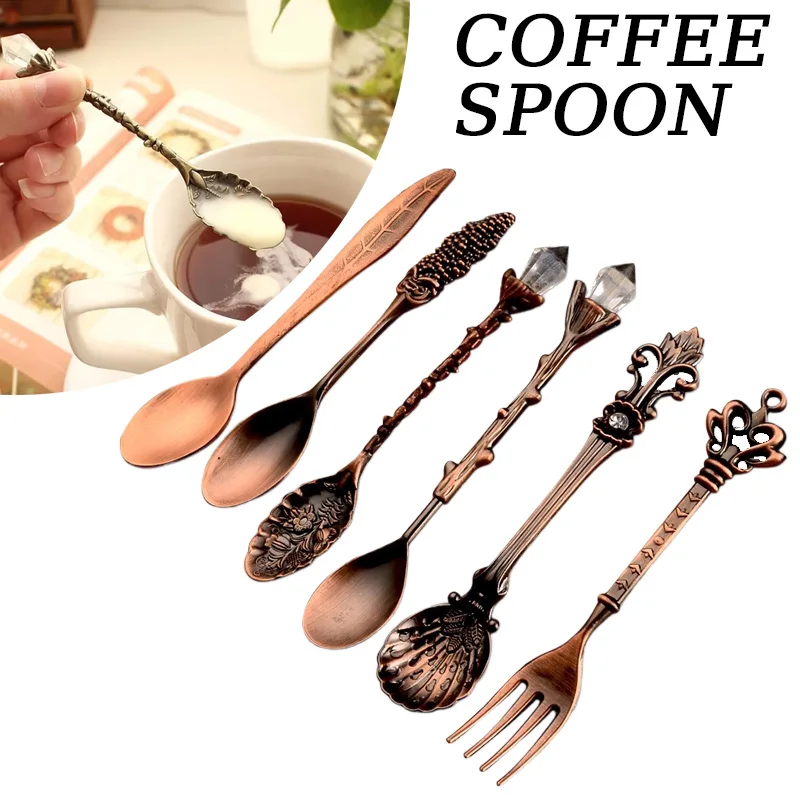 6pcs Set Ice Cream Spoon Jam S - Vintage Collectible Spoons 评论和价格