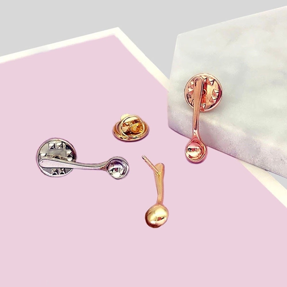 Gift Cute Design Spoon Brooch  - Vintage Collectible Spoons 评论和价格