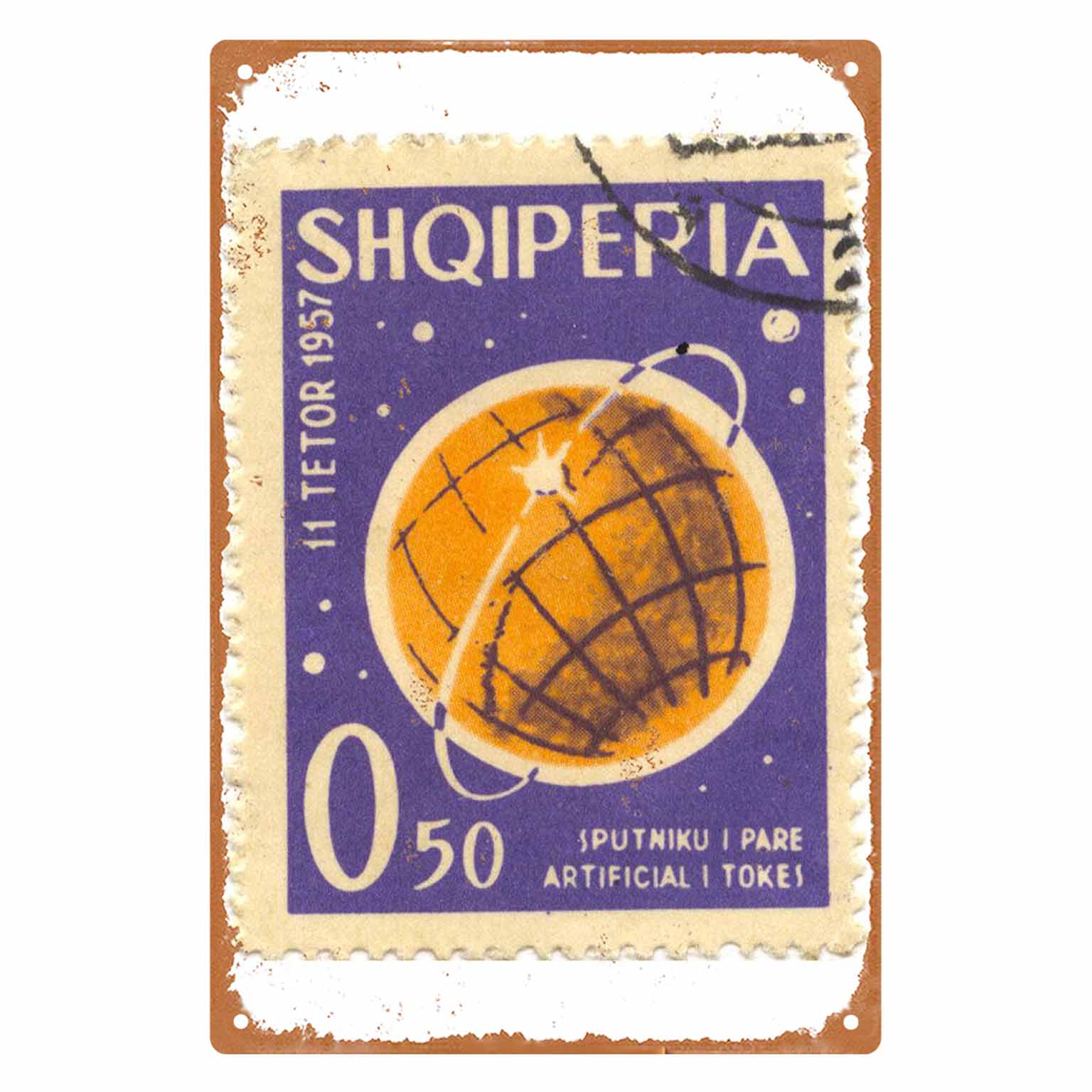 2D FLAT 1pc Vintage Albania 19 - Collectible Vintage Postage Stamps 评论和价格