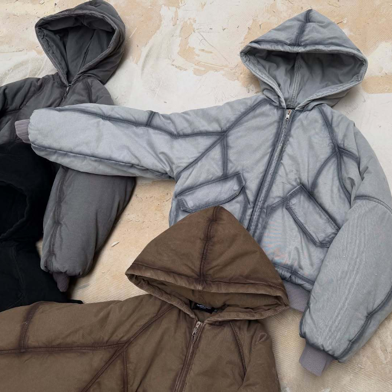 Men Oversized Washed Canvas Ho - Vintage Zip Hoodie 评论和价格
