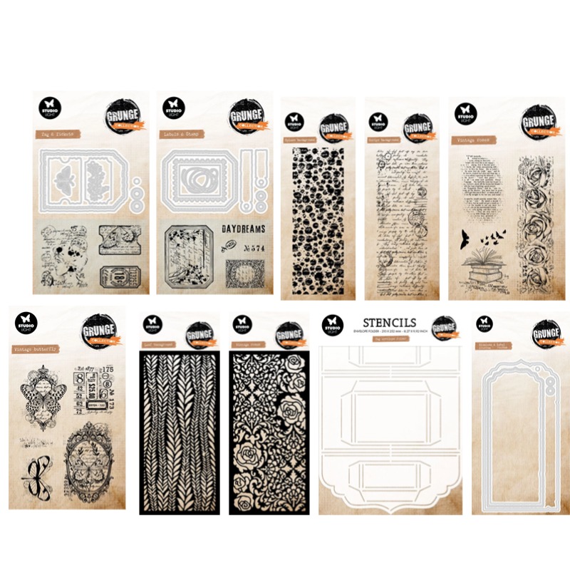 Tag Envelope Grunge Collection - Vintage Collectible Figures 评论和价格