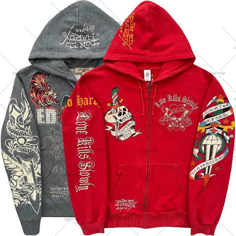American Gothic Ro Skull Bones - Vintage Zip Hoodie 评论和价格