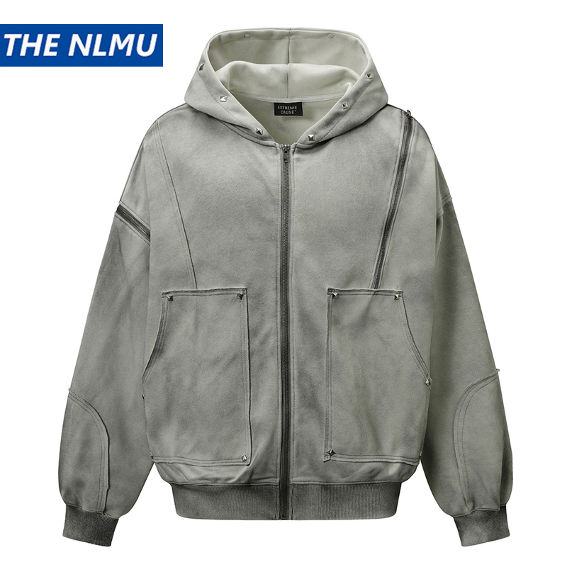 Men Vintage Hooded Jacket 2025 - Vintage Zip Hoodie 评论和价格