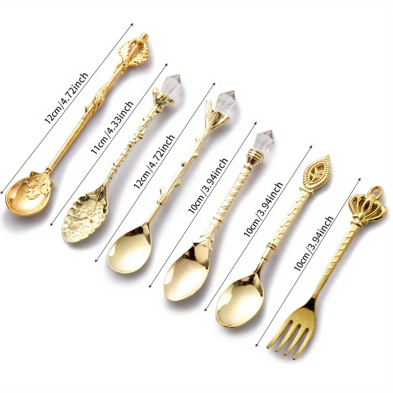 6pcs Vintage Spoons Fork Royal - Vintage Collectible Spoons 评论和价格