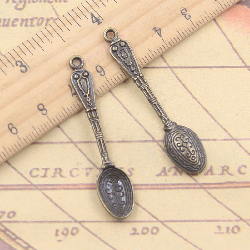 10pcs Charms Pattern Spoon 48x - Vintage Collectible Spoons 评论和价格