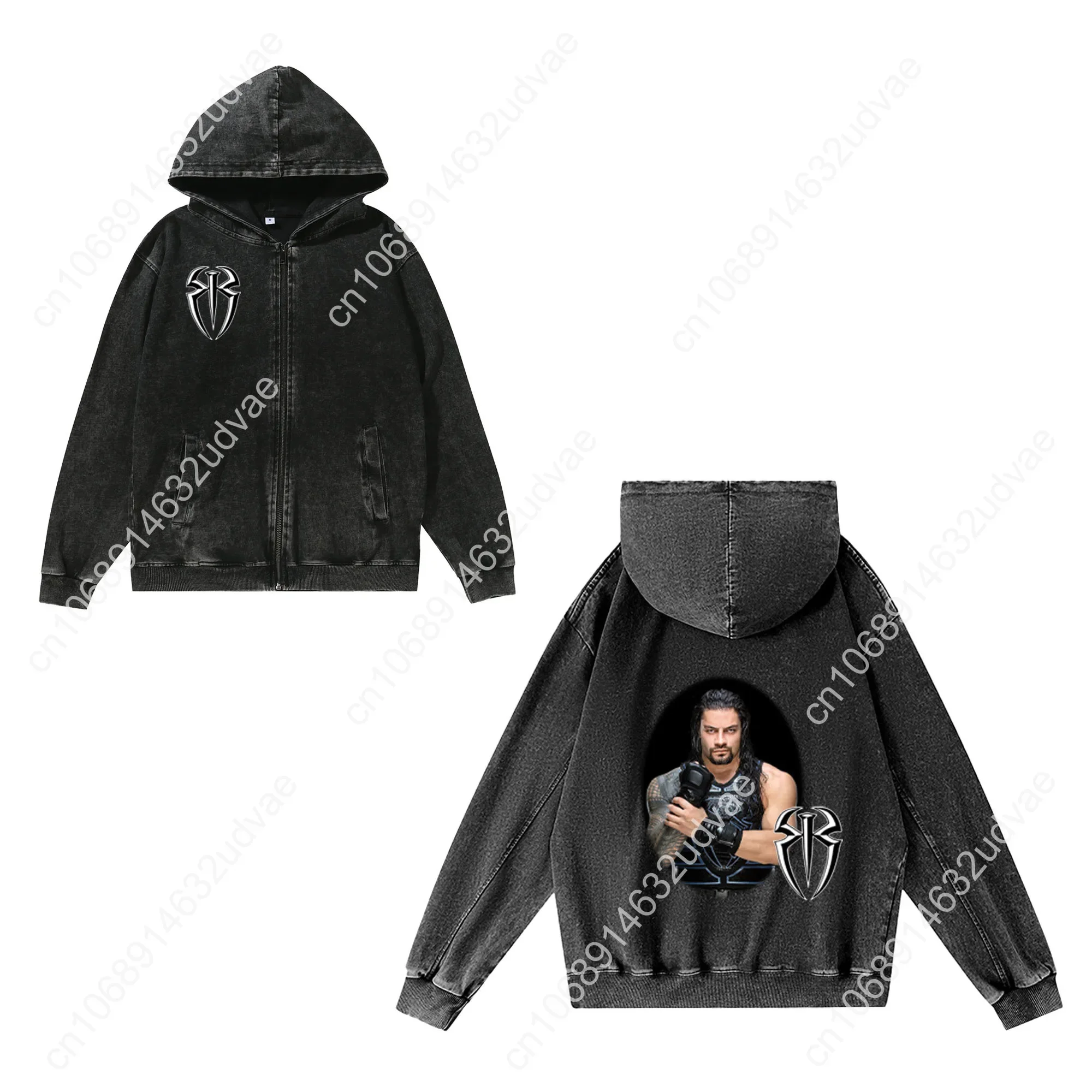 Roman Reigns Zipper Sweatshirt - Vintage Zip Hoodie 评论和价格